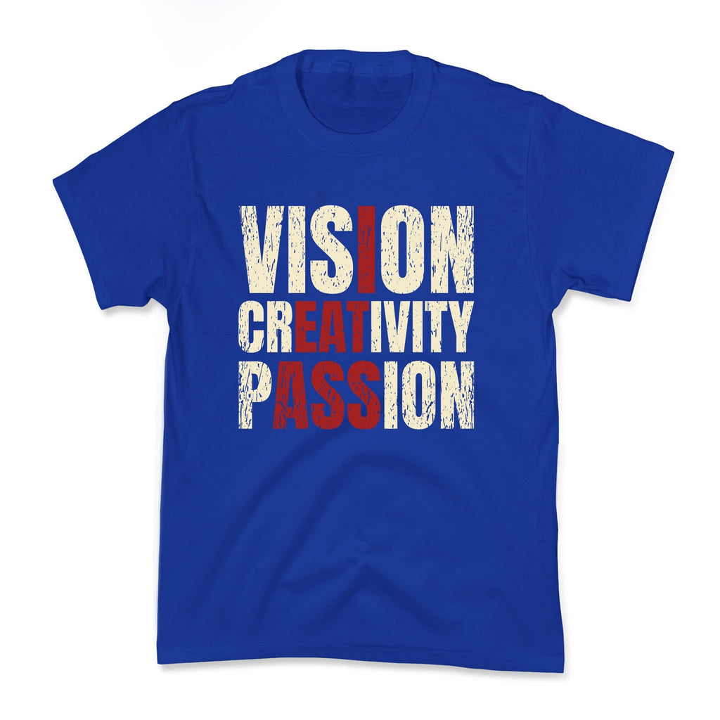 Vision Creativity Passion Kids Tee Unisex