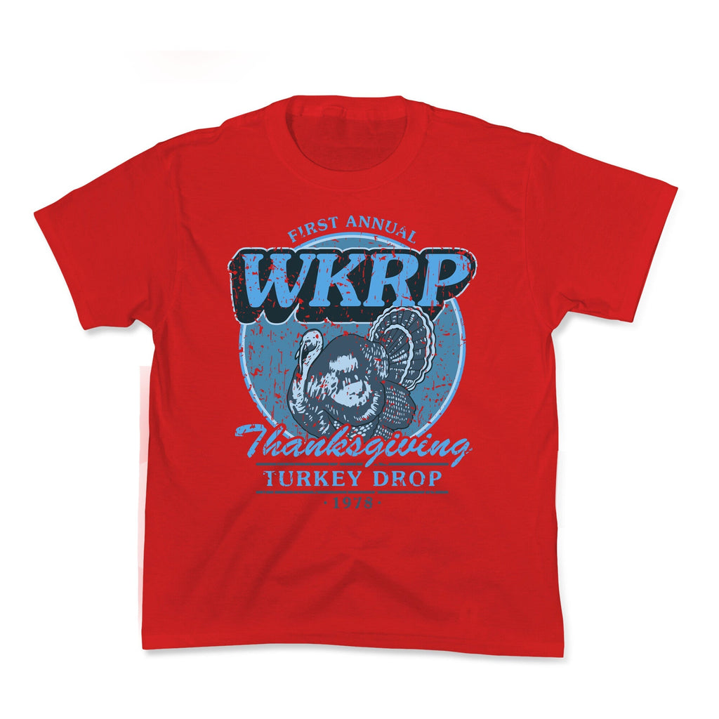WKRP Turkey Drop Kids Tee Unisex