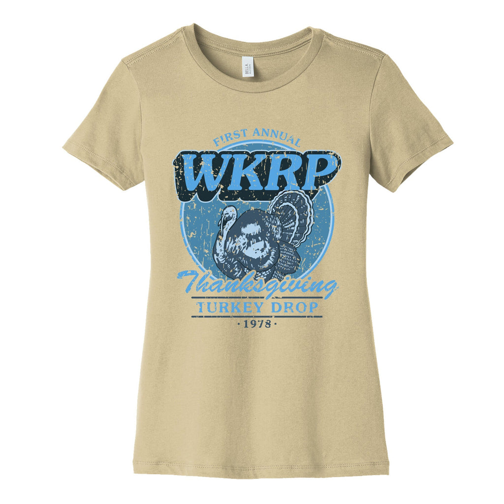 WKRP Turkey Drop Womens Cotton Tee Unisex