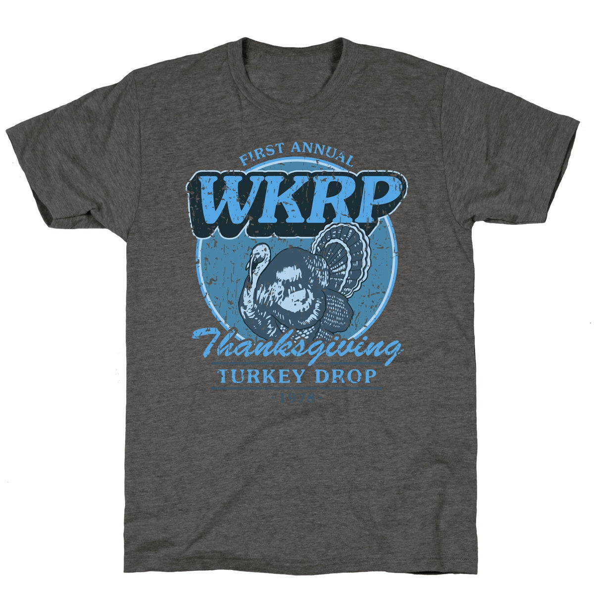 WKRP Turkey Drop Unisex Triblend Tee Unisex