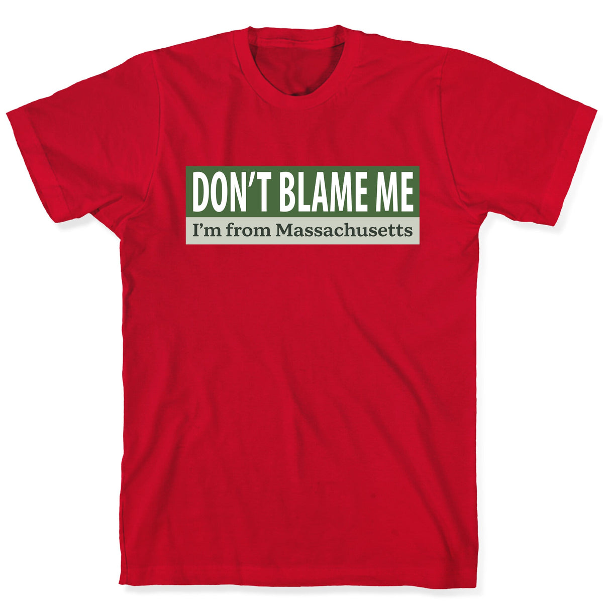 dont blame me im from massachusetts Unisex