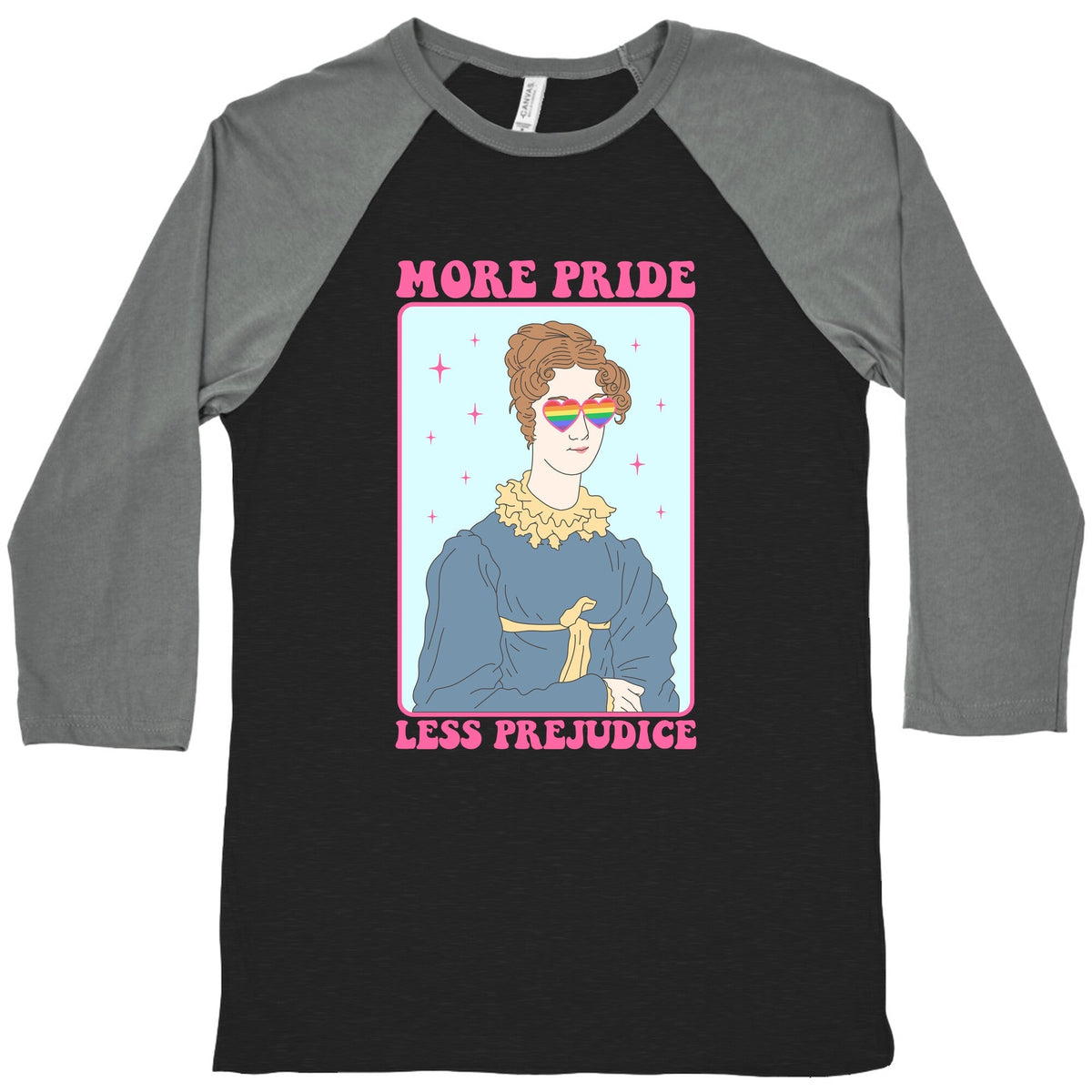 More Pride Less Prejudice Baseball Tee Unisex