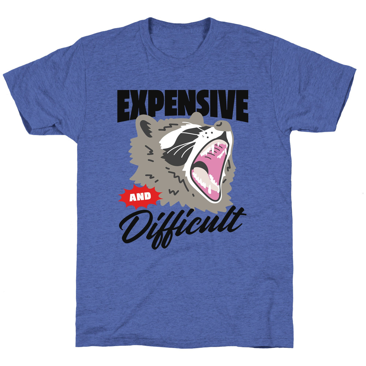 Expensive and Difficult Raccoon Unisex Triblend Tee Unisex