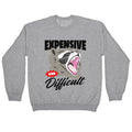 Expensive and Difficult Raccoon Crewneck Unisex