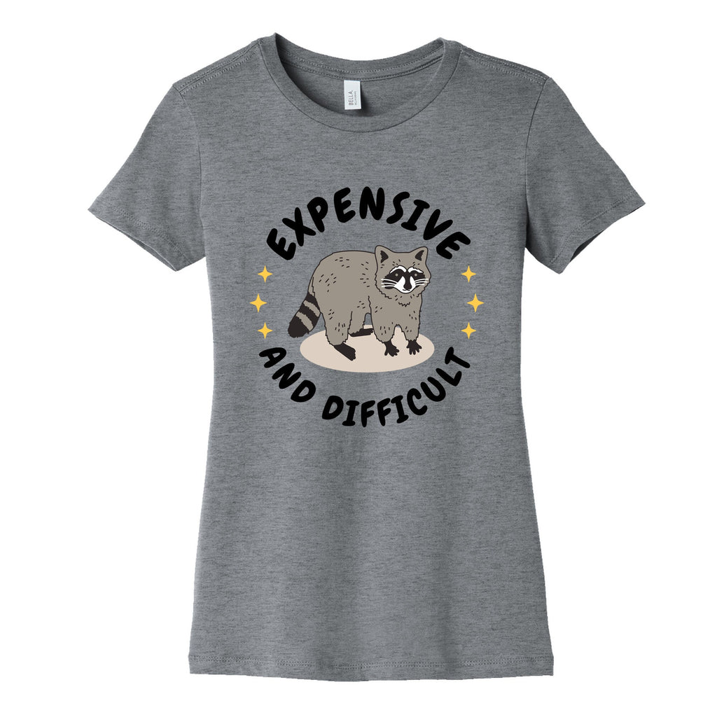 Expensive and Difficult Trash Animal Womens Cotton Tee Unisex