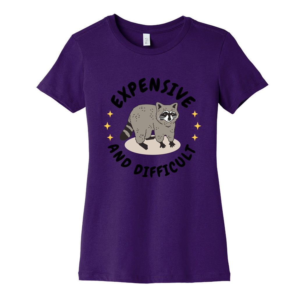 Expensive and Difficult Trash Animal Womens Cotton Tee Unisex