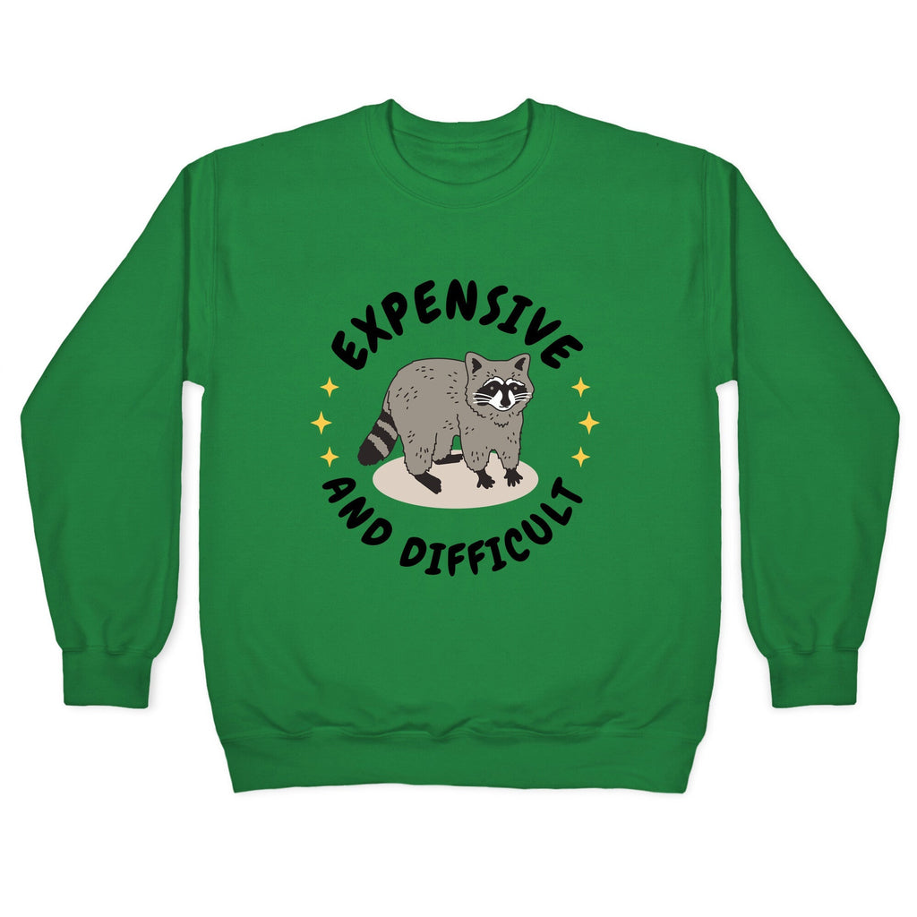 Expensive and Difficult Trash Animal Crewneck Unisex