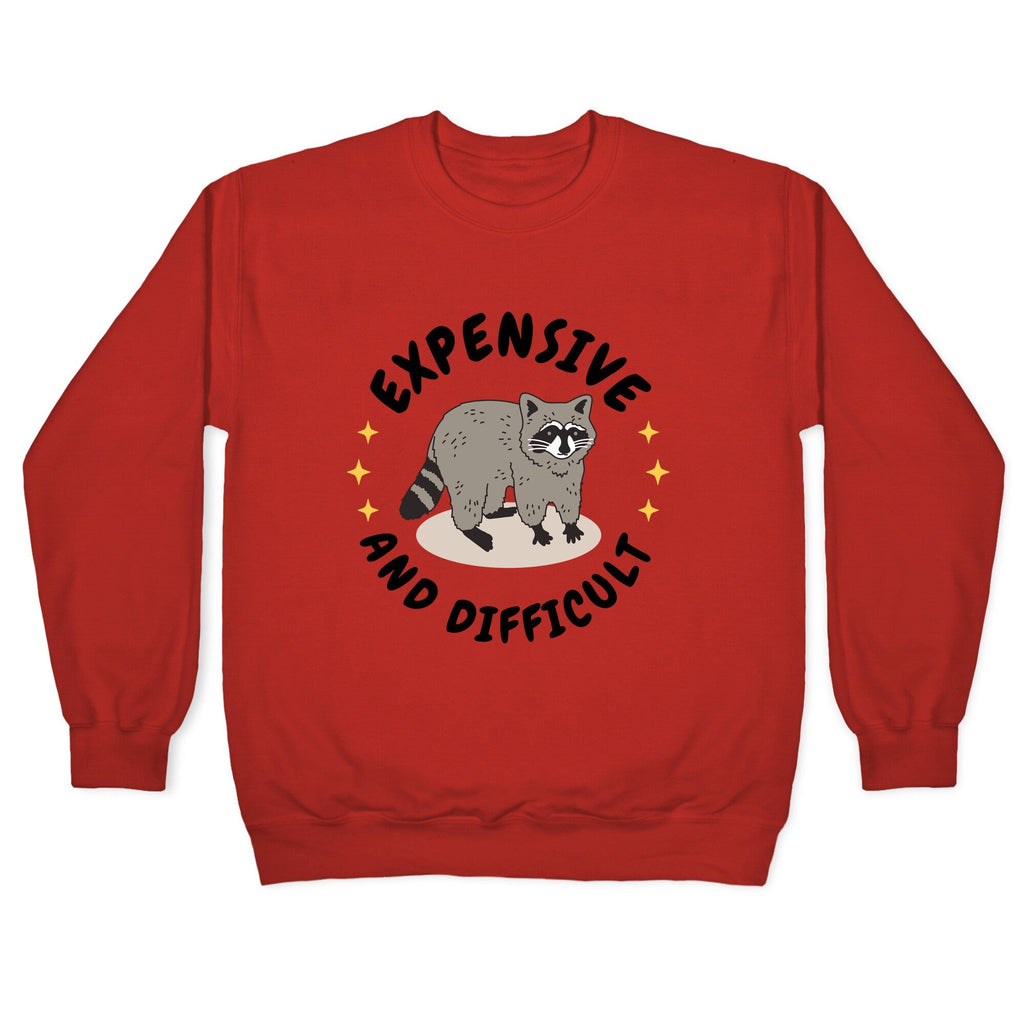 Expensive and Difficult Trash Animal Crewneck Unisex