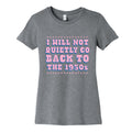 Back to the 1950s Womens Cotton Tee Unisex