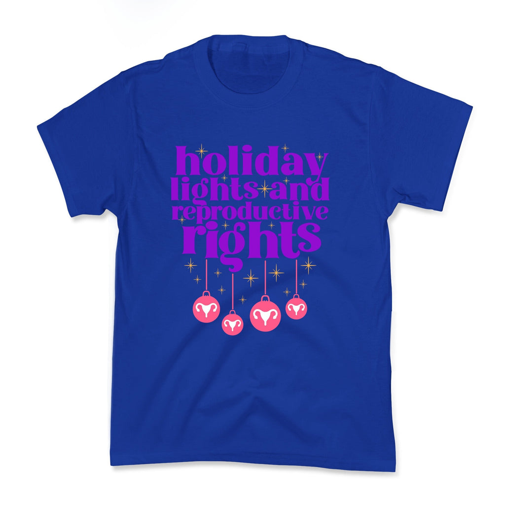 Holiday Lights & Reproductive Rights Kids Tee Unisex