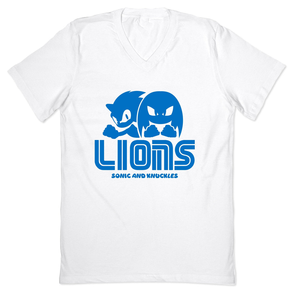 Sonic and Knuckles Lions V-Neck Unisex
