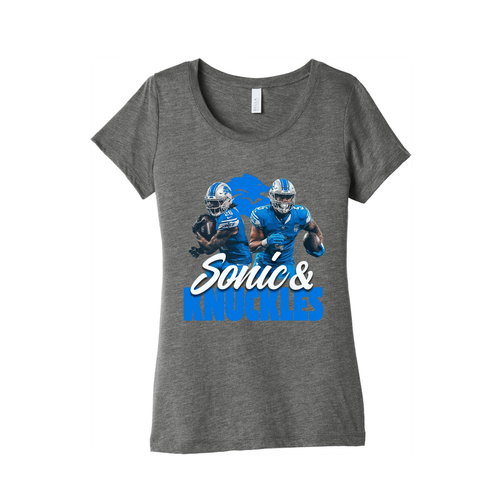 Sonic Knuckles Lions Womens Triblend Tee Unisex