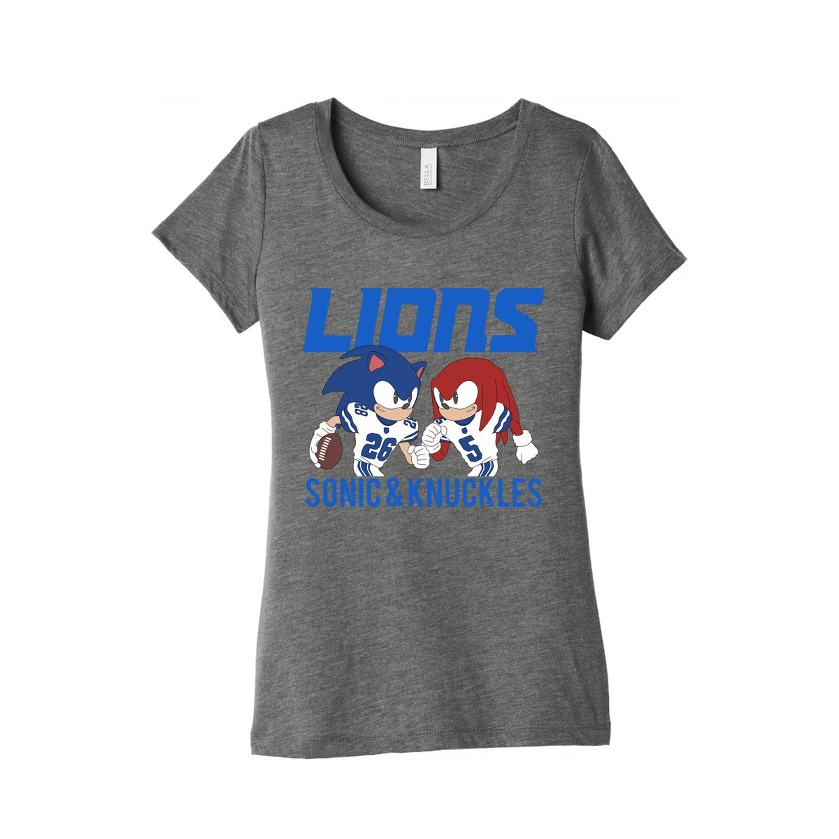 Lions Sonic and Knuckles Womens Triblend Tee Unisex