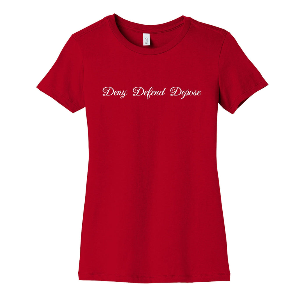Deny Defend Depose 2 Womens Cotton Tee Unisex