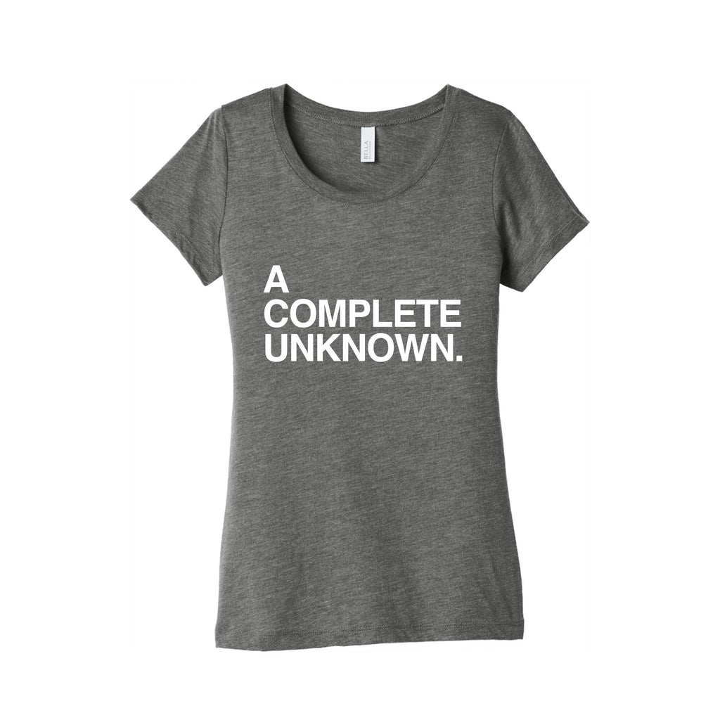 A Complete Unknown Womens Triblend Tee Unisex