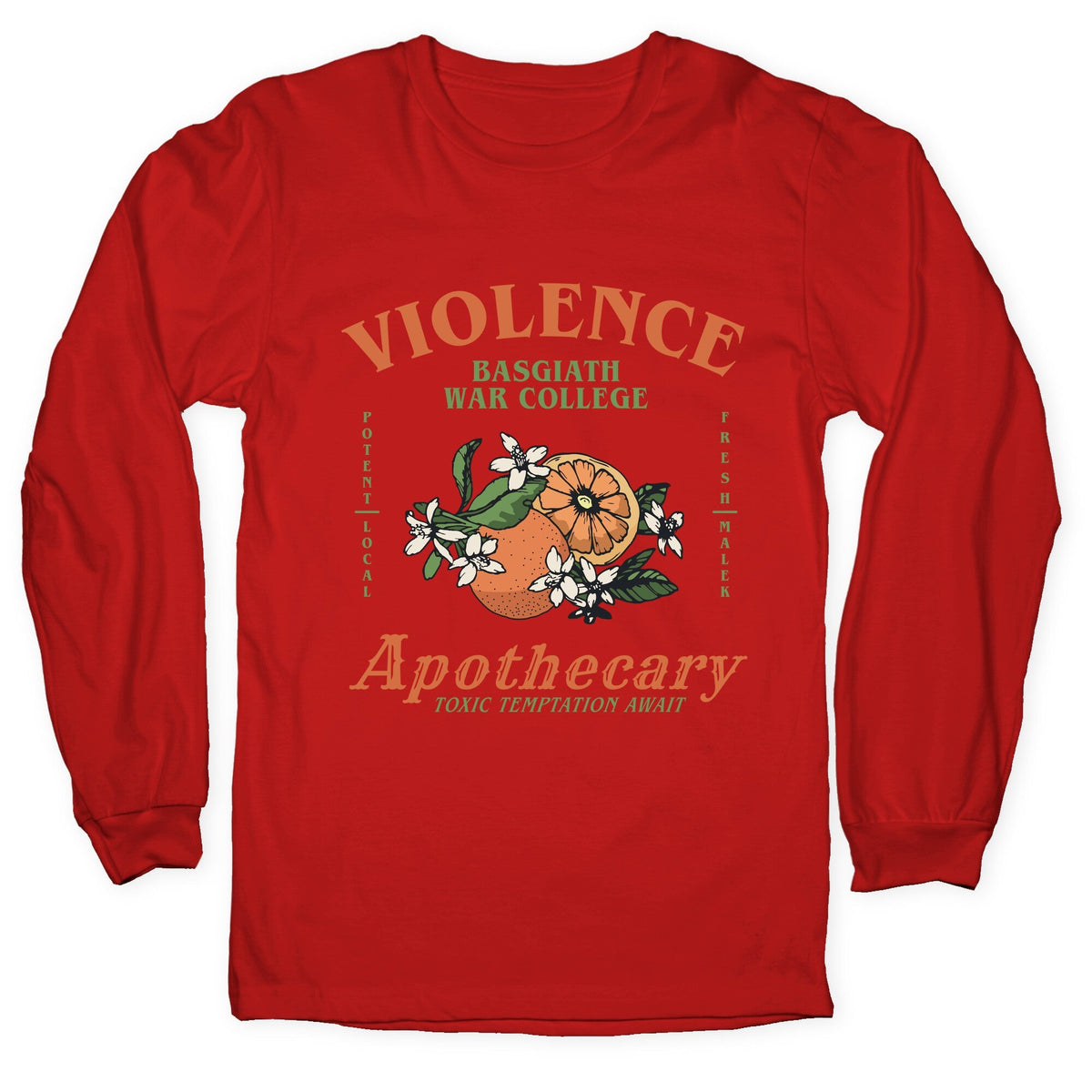 Fourth Wing Violence Apothecary Longsleeve Tee Unisex