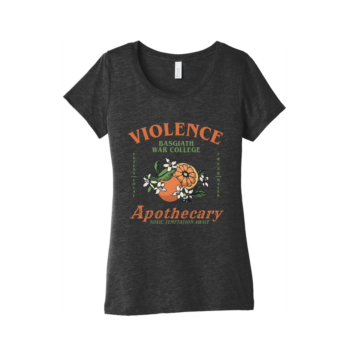 Fourth Wing Violence Apothecary Womens Triblend Tee Unisex