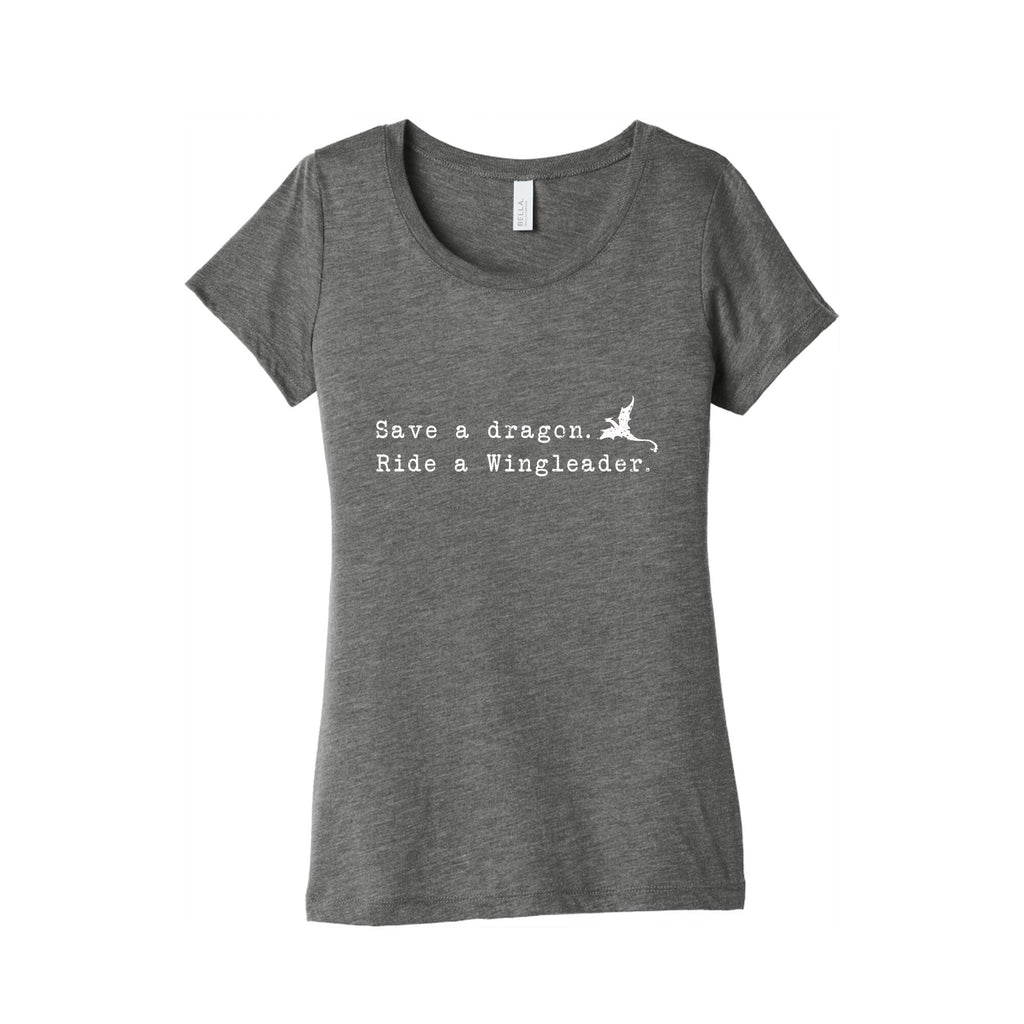 Fourth Wing Save a Dragon Womens Triblend Tee Unisex