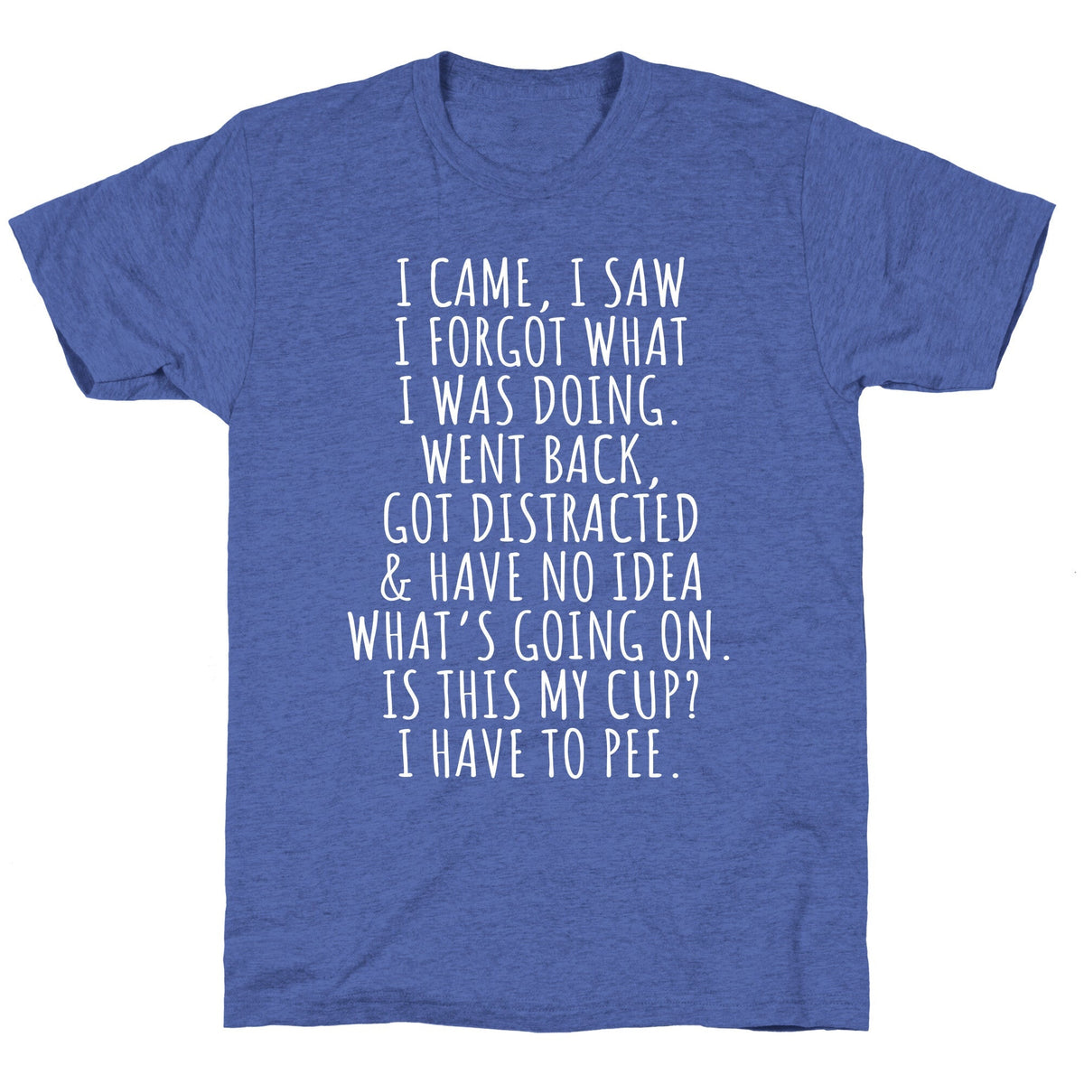 I Came I Saw I Forgot What I Was Doing Unisex Triblend Tee Unisex