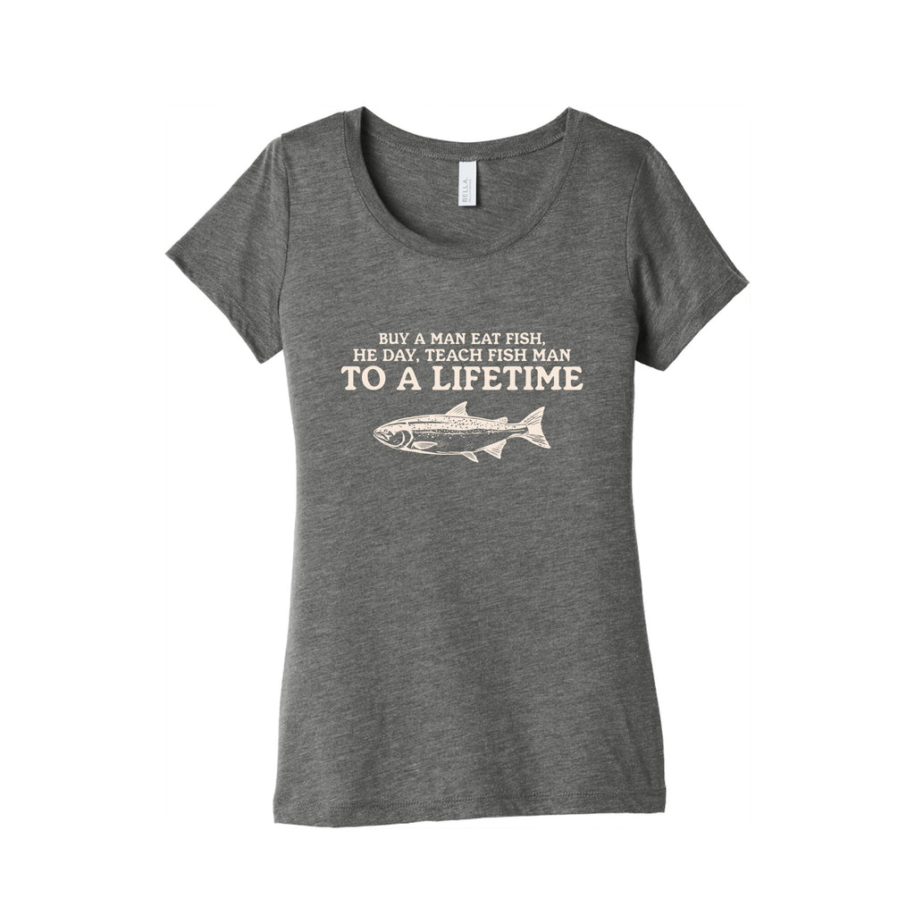 Buy A Man Eat Fish Womens Triblend Tee Unisex