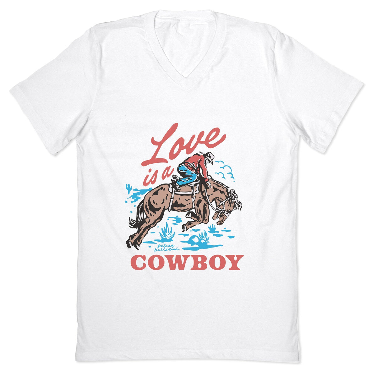 Kelsea Ballerini Love Is A Cowboy V-Neck Unisex