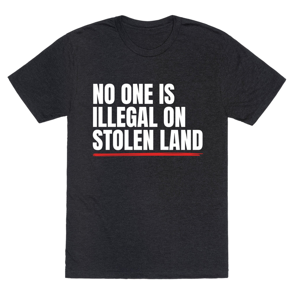 No One Is Illegal On Stolen Land Unisex Triblend Tee Unisex