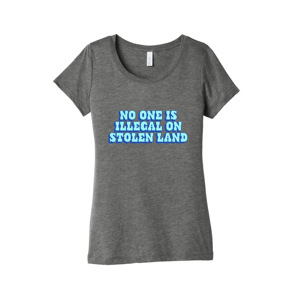 No One Is Illegal Womens Triblend Tee Unisex