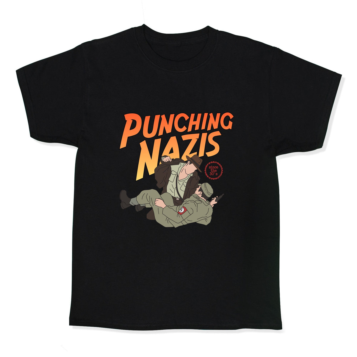 Punching Nazis Since 36 Kids Tee Unisex