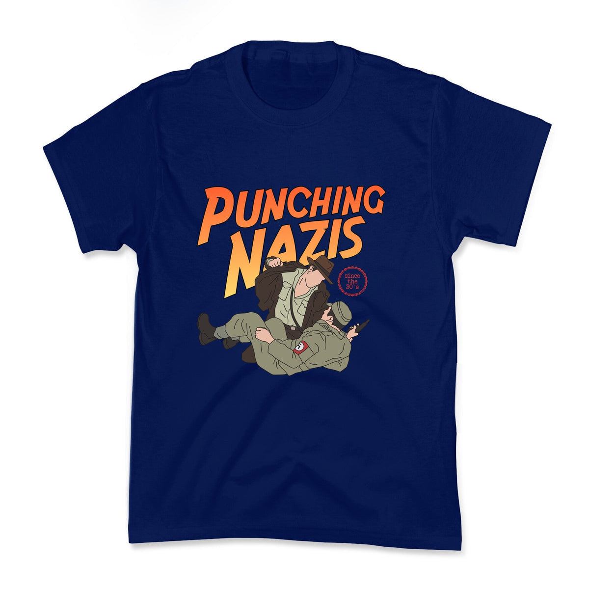 Punching Nazis Since 36 Kids Tee Unisex