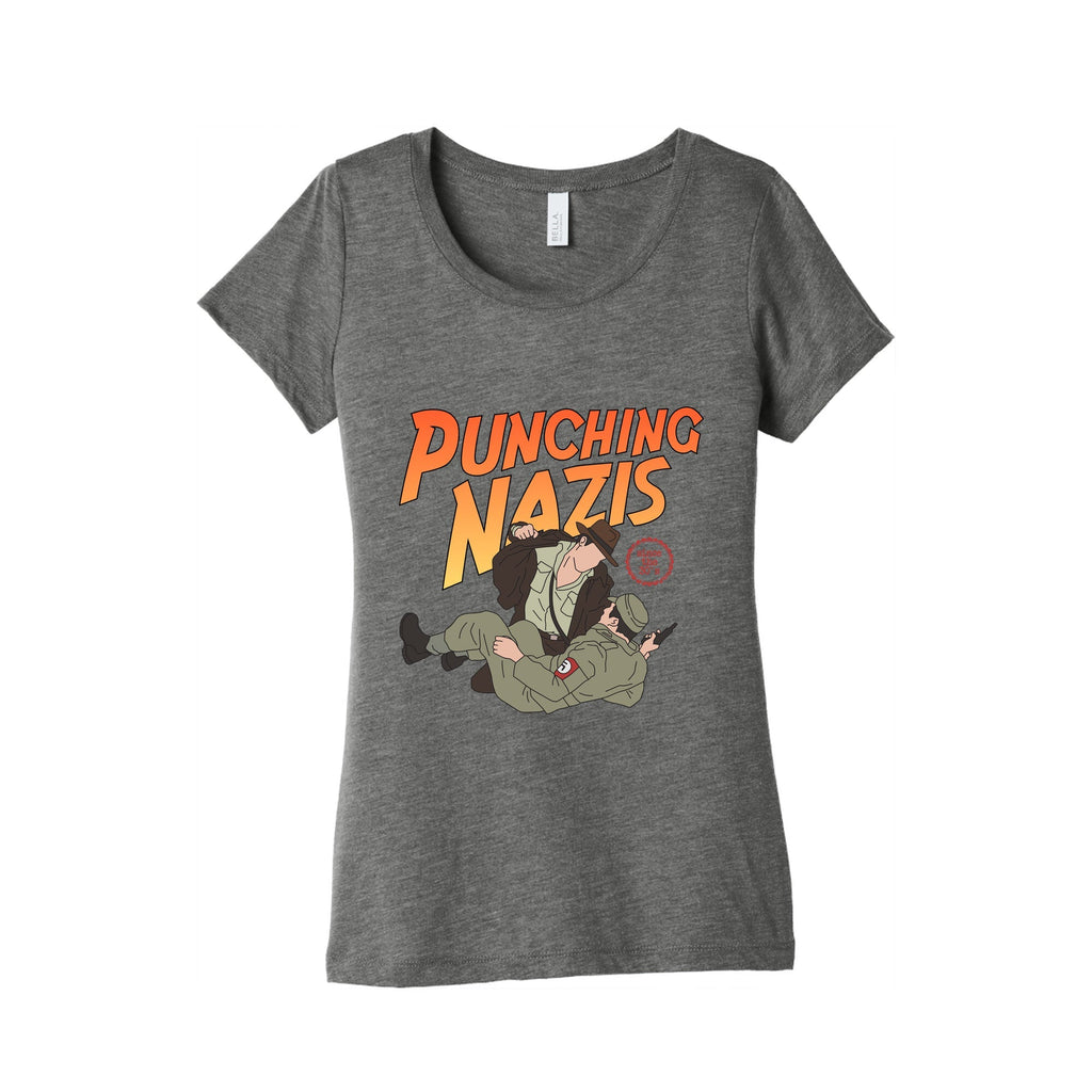Punching Nazis Since 36 Womens Triblend Tee Unisex