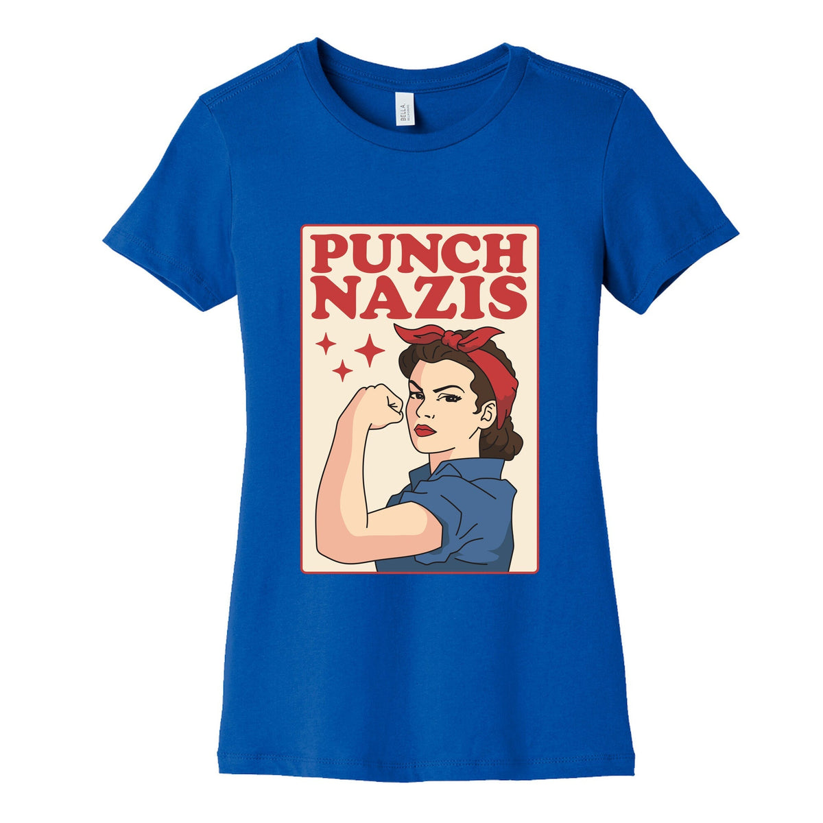 Punch Nazis Womens Cotton Tee Unisex