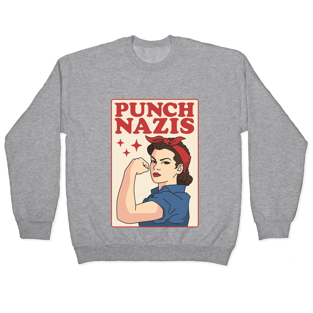 Punch Nazis Crewneck Unisex