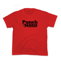 Punch Nazis Black Text Kids Tee Unisex
