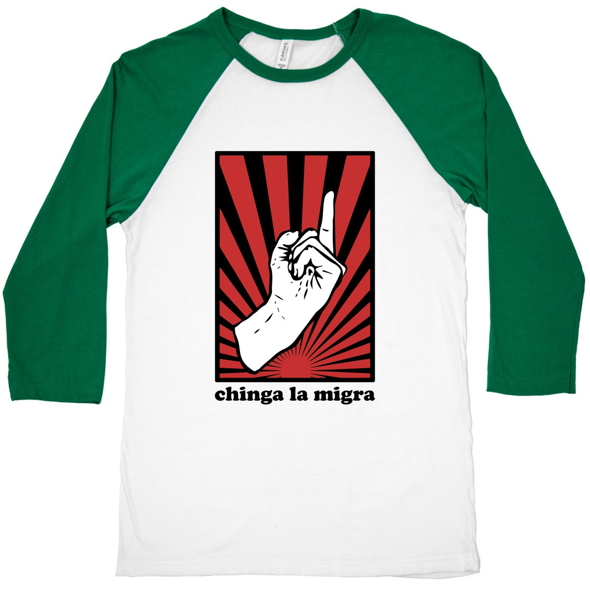 Chinga La Migra Baseball Tee Unisex