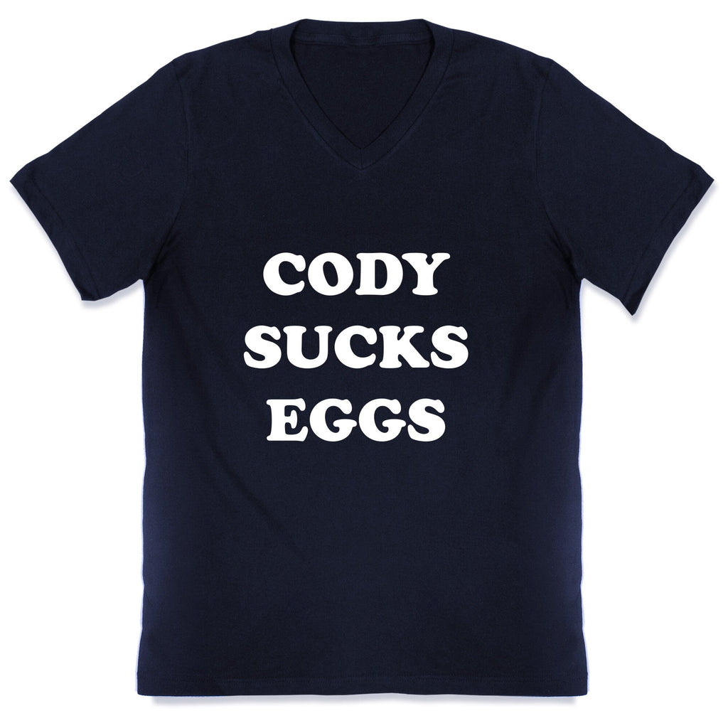 Cody Sucks Eggs V-Neck Unisex