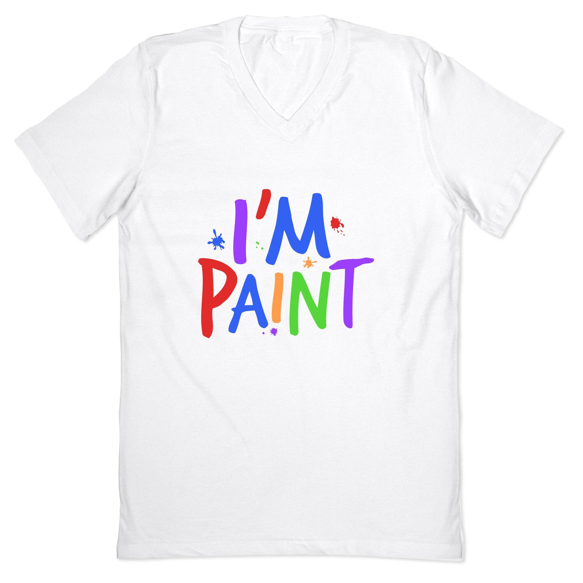 I Love To Finger Paint Couples 2 V-Neck Unisex