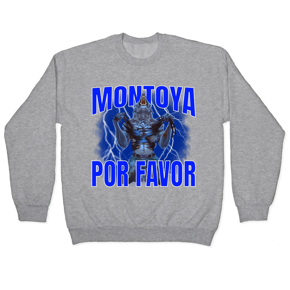 Montoya Por Favor Wolf Meme Crewneck Unisex
