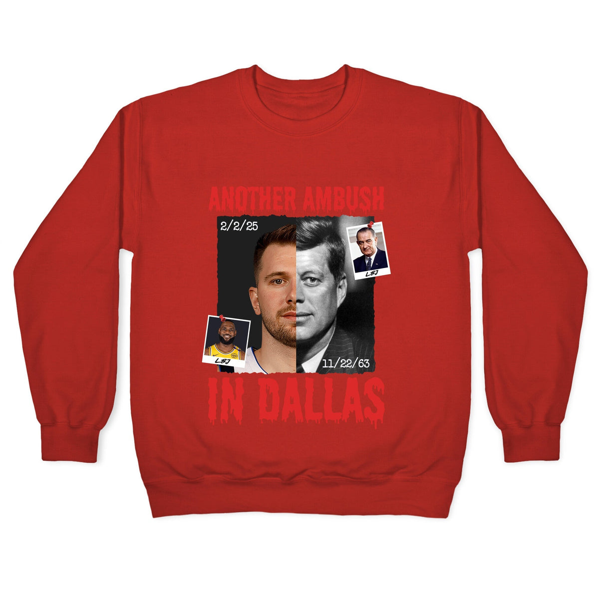 Another Ambush in Dallas Luka Lakers Crewneck Unisex