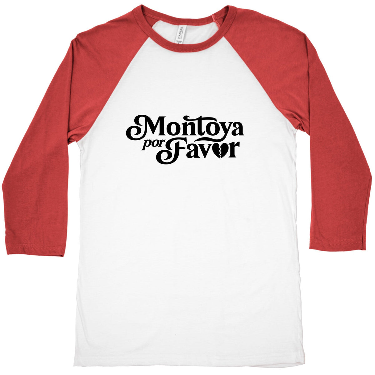 Montoya Por Favor Heartbreak Baseball Tee Unisex