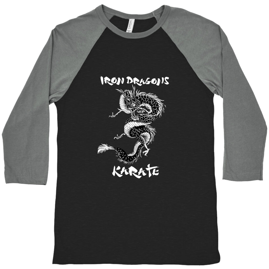 Iron Dragons Karate Baseball Tee Unisex