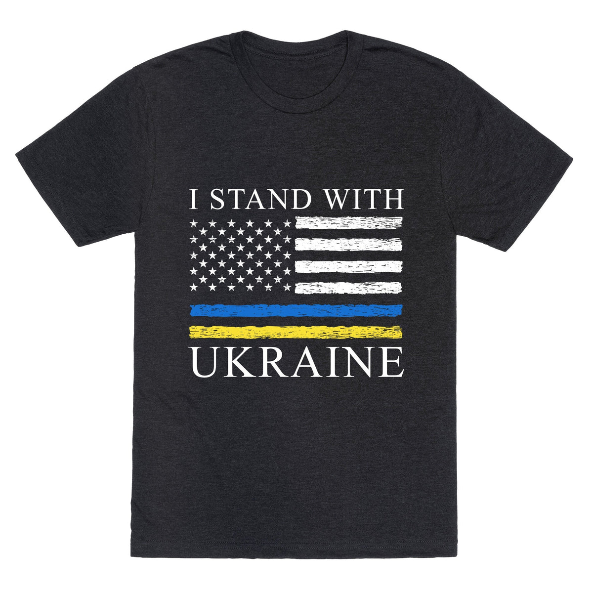I Stand With Ukraine Flag Unisex Triblend Tee Unisex