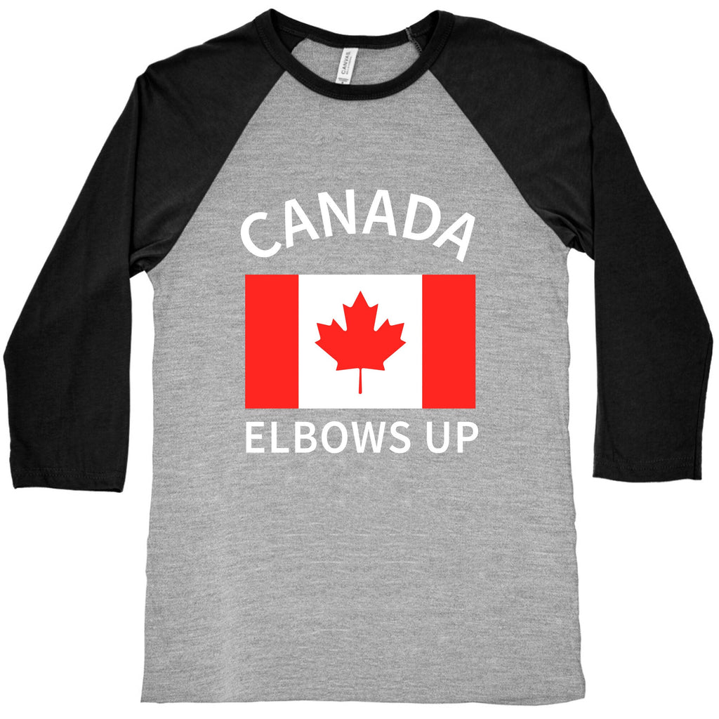Elbows Up Canada Baseball Tee Unisex