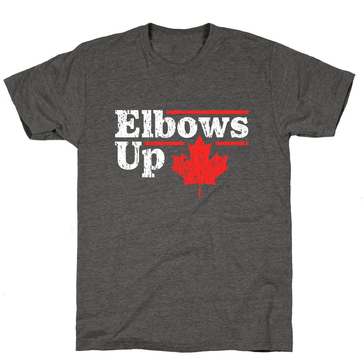 Elbows Up Canada Leaf Unisex Triblend Tee Unisex