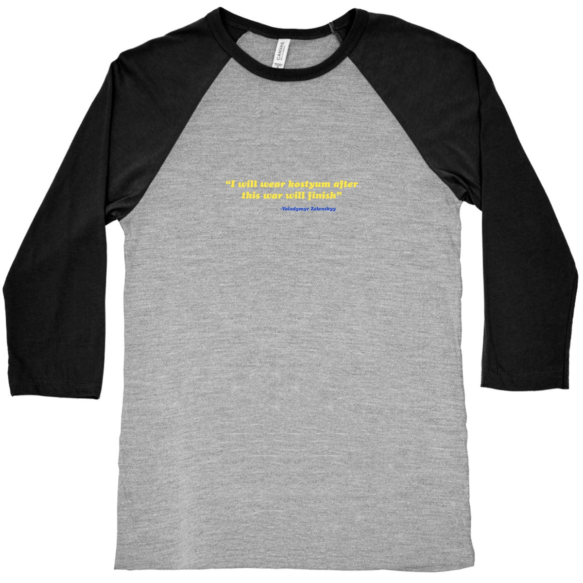 Zelensky Costume Quote Baseball Tee Unisex