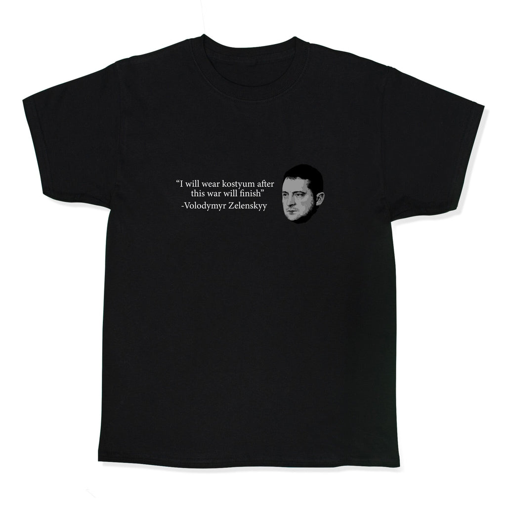 Zelensky Trump Costume Quote Kids Tee Unisex