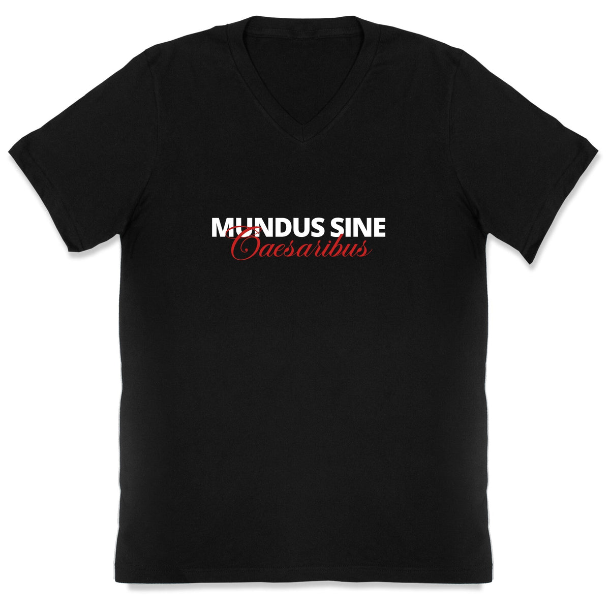 Mundus Sine Caesaribus CEO Quote V-Neck Unisex