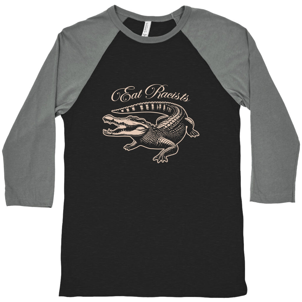 Eat Racists Baseball Tee Unisex