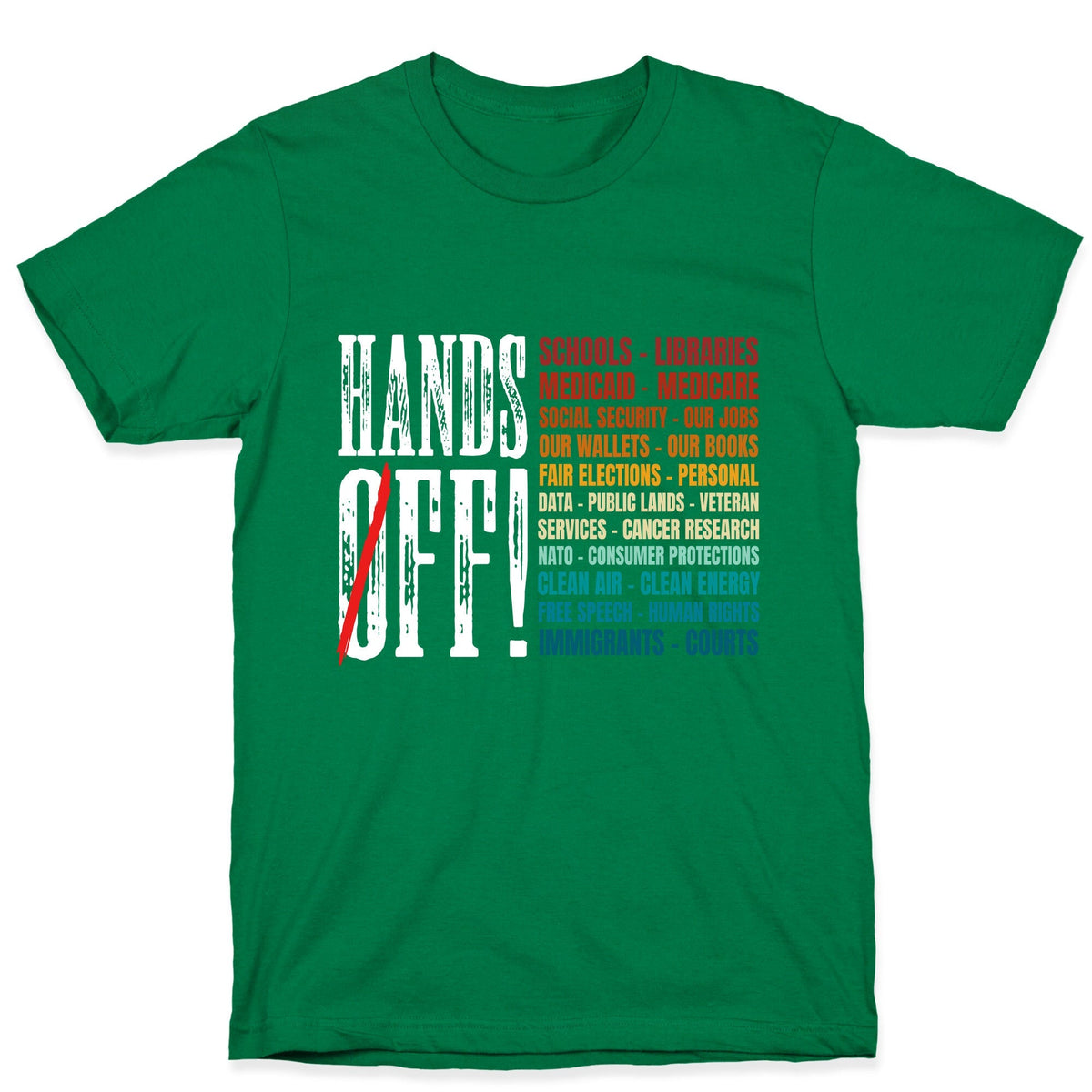 Hands Off Trump Protest Unisex