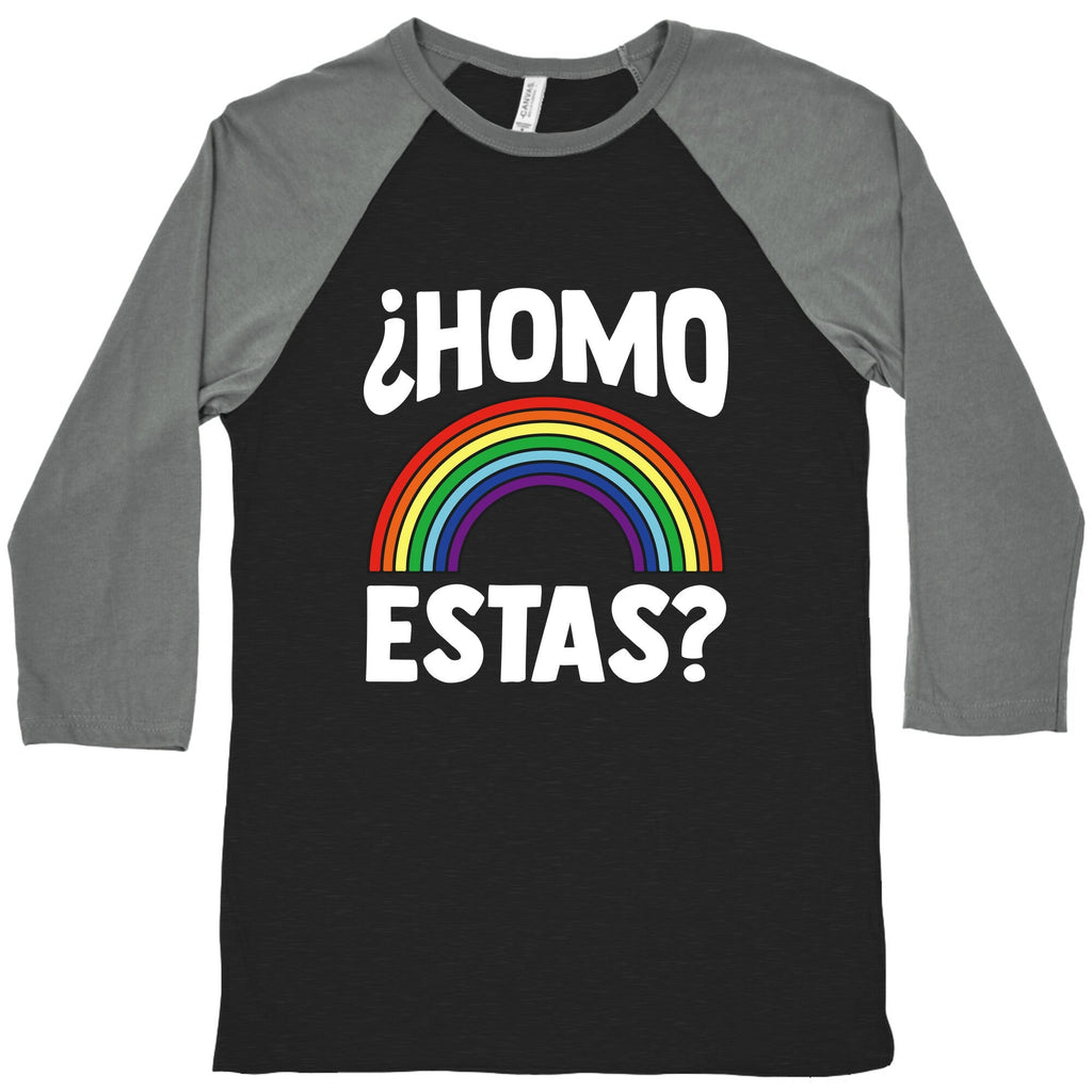 Homo Estas Rainbow Pride Baseball Tee Unisex