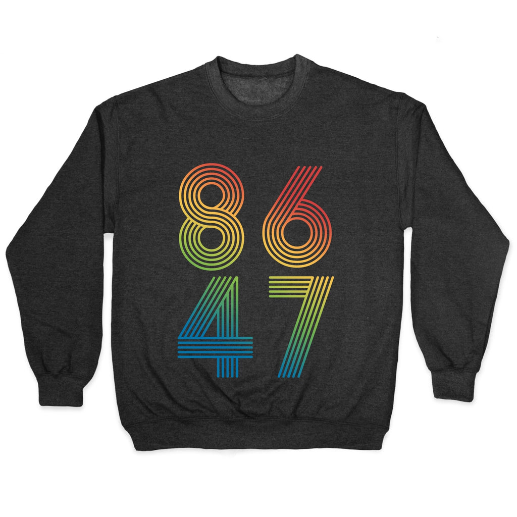 8647 Anti Trump Rainbow Crewneck Unisex